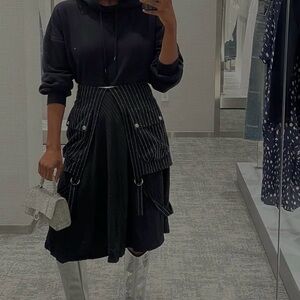 AALTO Striped Mini Length Skirt